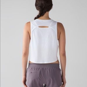 Lululemon cut back crop tank